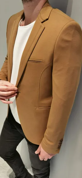 Men's Slim Fit Blazer | European | 2320 Camel