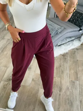 MERLOT STRETCHY PANTS