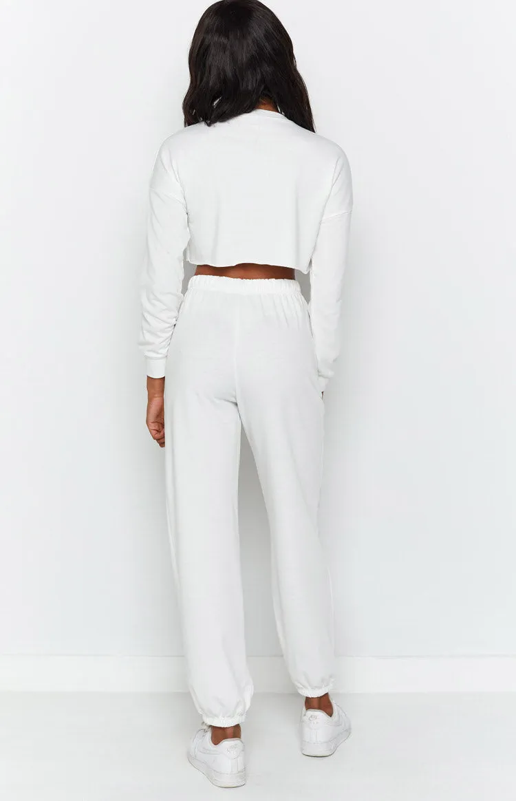 Michigan Camp Two Piece Lounge Set White