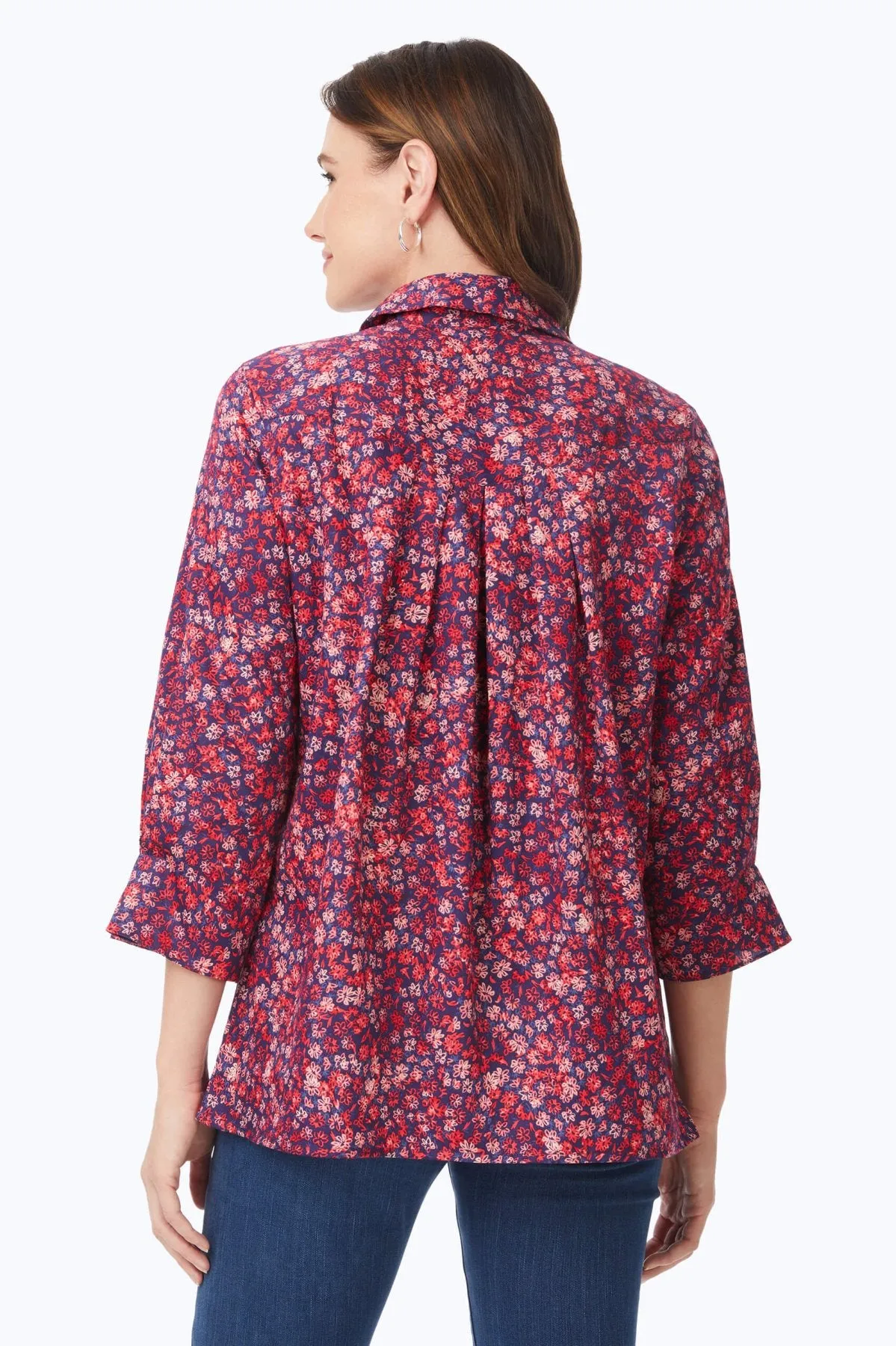 Piper No Iron Beach Blossoms Shirt