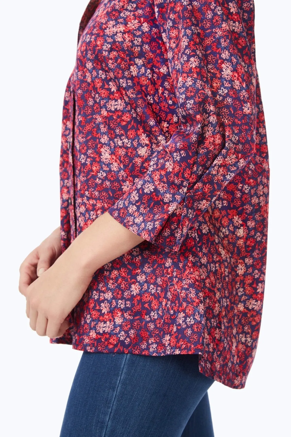 Piper No Iron Beach Blossoms Shirt