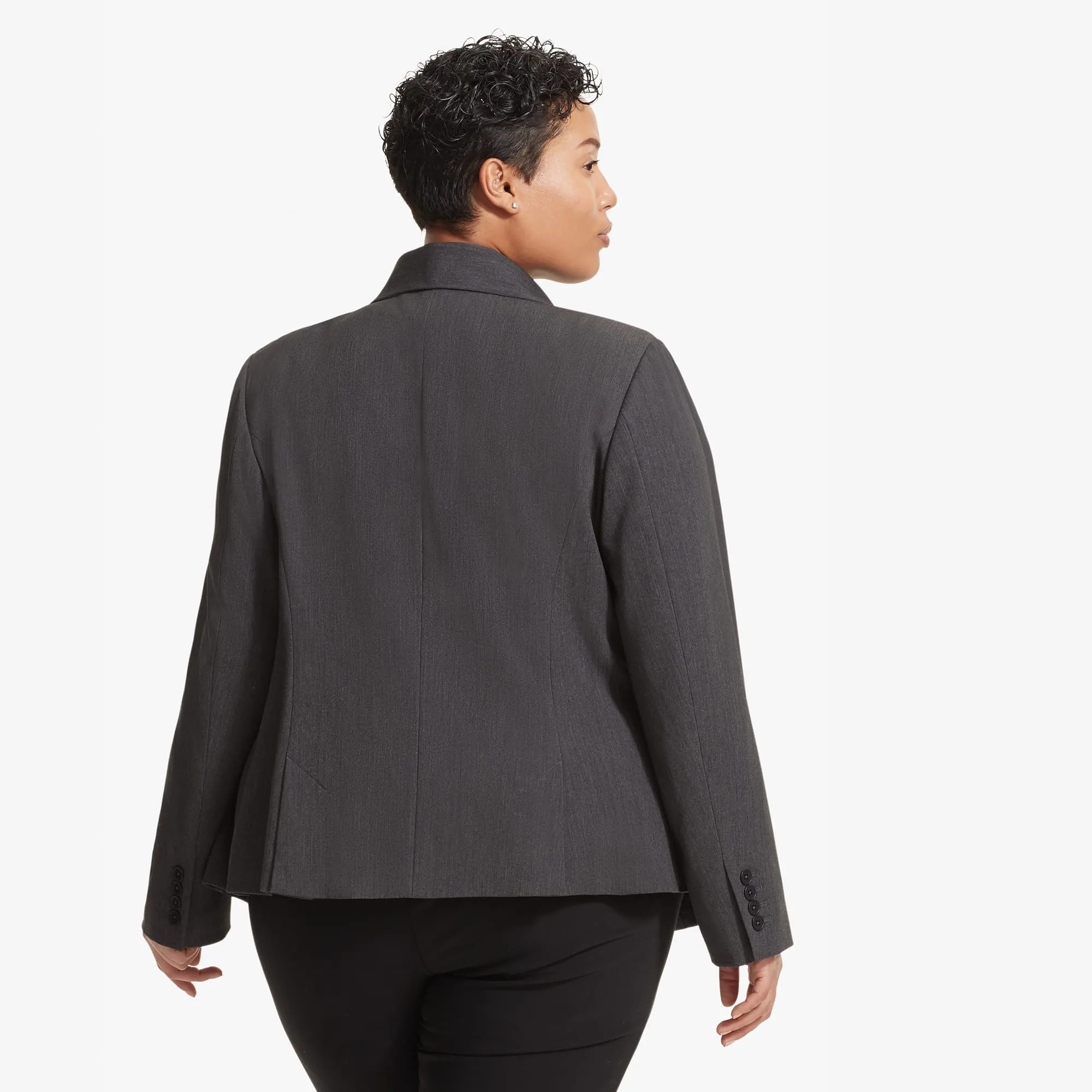 Roxane Blazer - Light Twill :: Charcoal