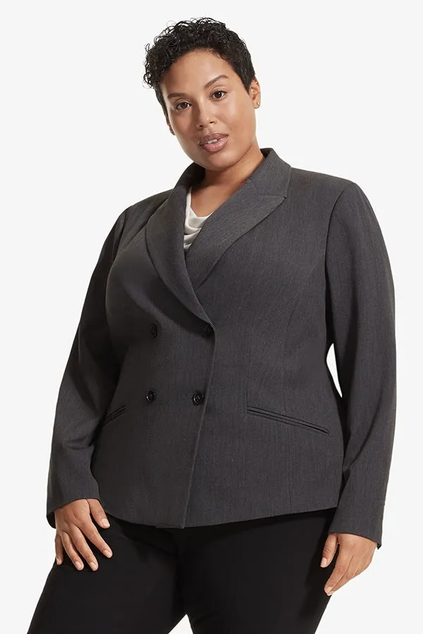 Roxane Blazer - Light Twill :: Charcoal