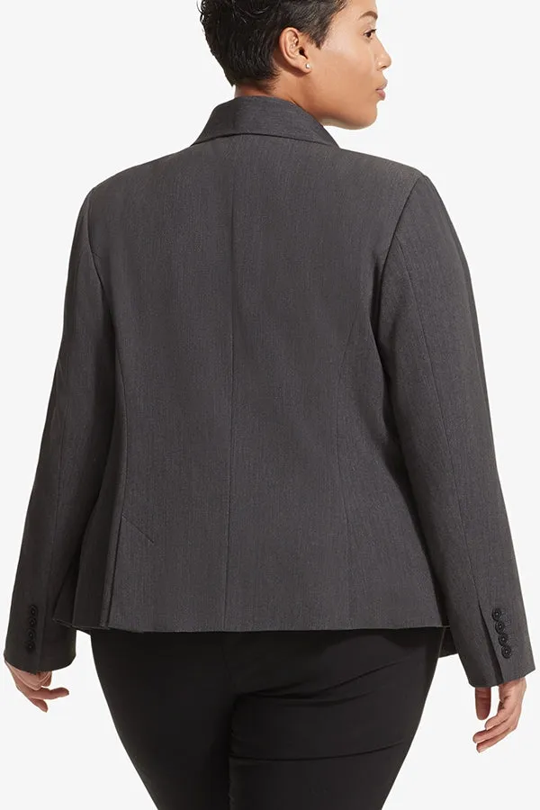 Roxane Blazer - Light Twill :: Charcoal