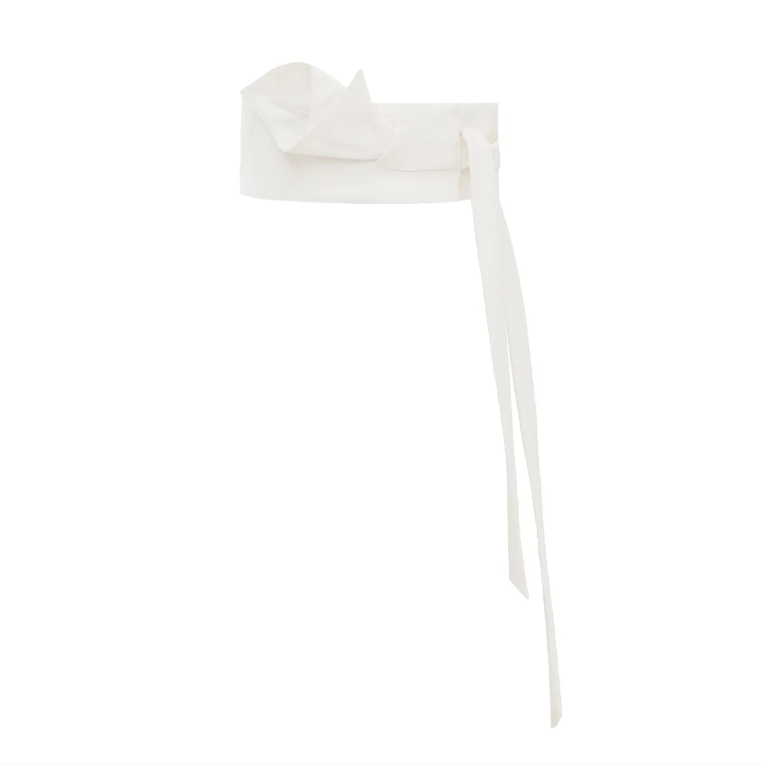 Self Tie Waist Belt Sash White