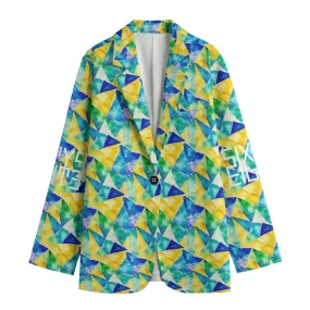 Sixty Eight 93 Logo White Women's Leisure Blazer #9