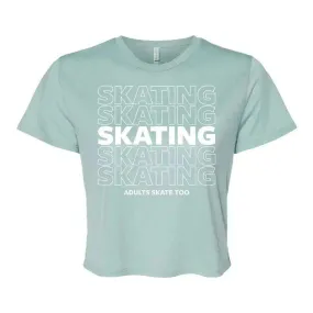 SKATING Flowy Crop Tee