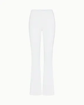 Soft Stretch Low Rise Pant | Pearl White