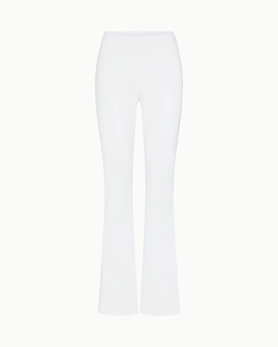 Soft Stretch Low Rise Pant | Pearl White