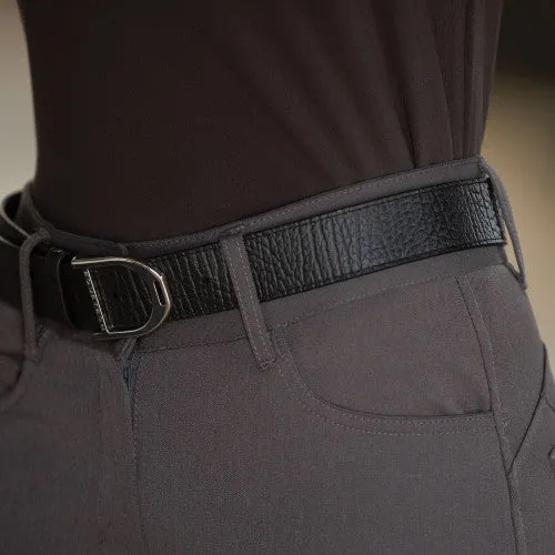 STIRRUP LEATHER BELT 35MM - BLACK