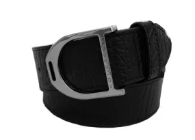STIRRUP LEATHER BELT 35MM - BLACK