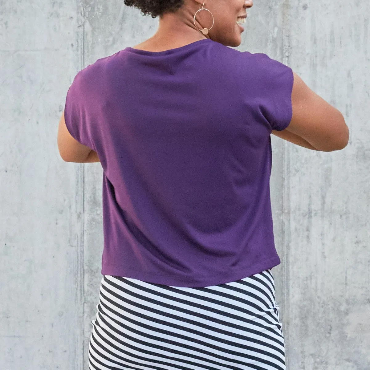 Trapezoid Top - Purple