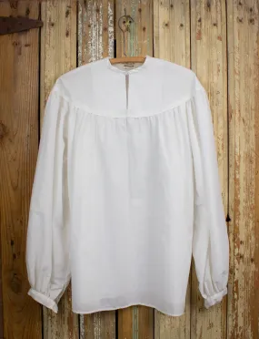 Vintage 60s Ephemera Deadstock Puffy Pirate Shirt White