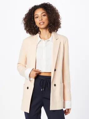 Women's Plain Oversized Blazer,Light Peach